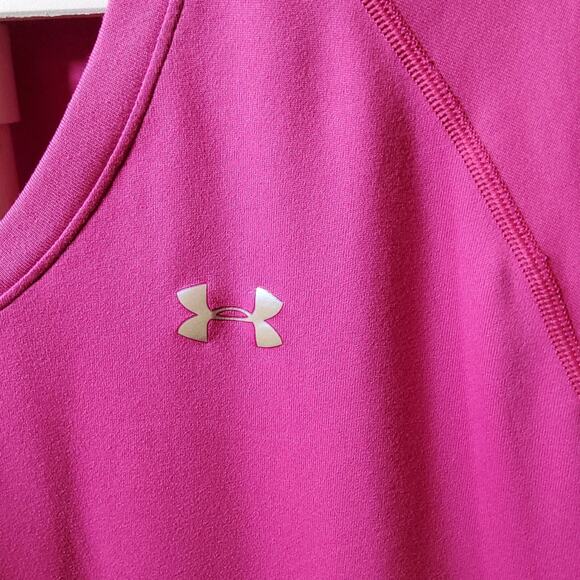 Under Armour Women's Dri-Fit Fuchsia Color Size L - Picture 3 of 8